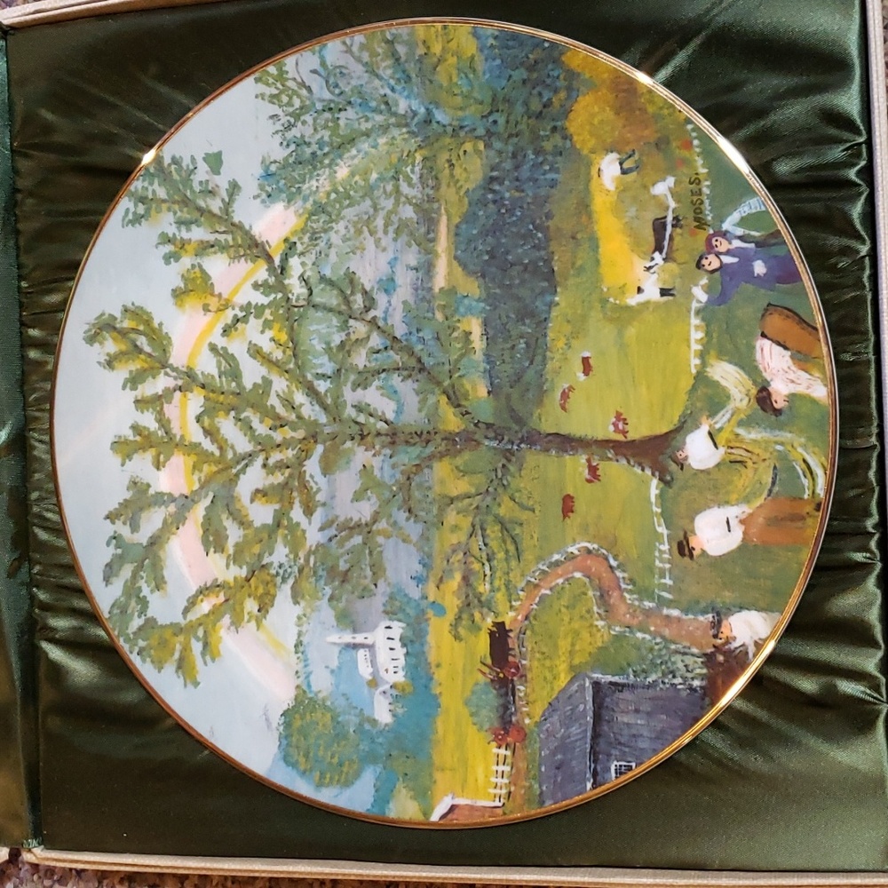 Rainbow Collector's Plate by Grandma Moses